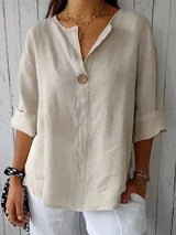 Angela | Casual V-Neck Blouse