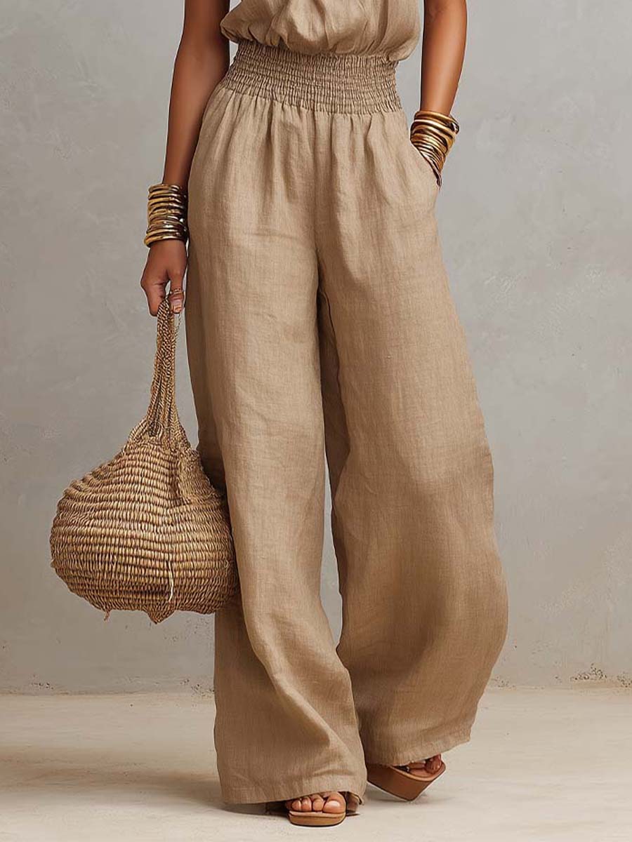 Valeria | Halter Neck Wide-Leg Jumpsuit