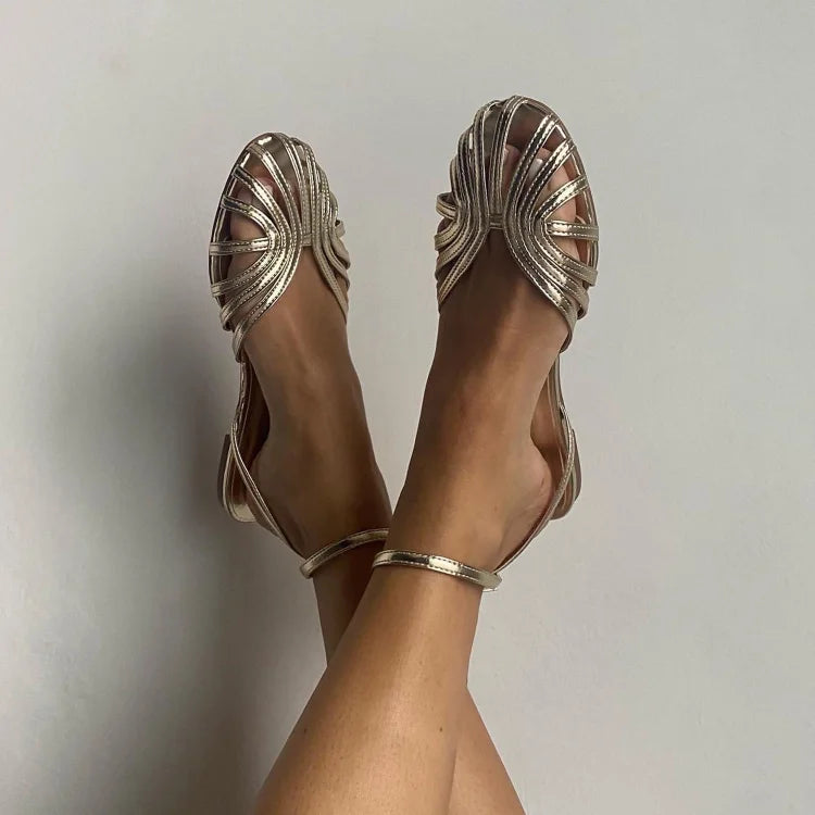 Gia - Golden Jewel Sandals