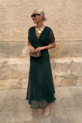 Alison | Elegant V-neck Fantasy Party Maxi Dress
