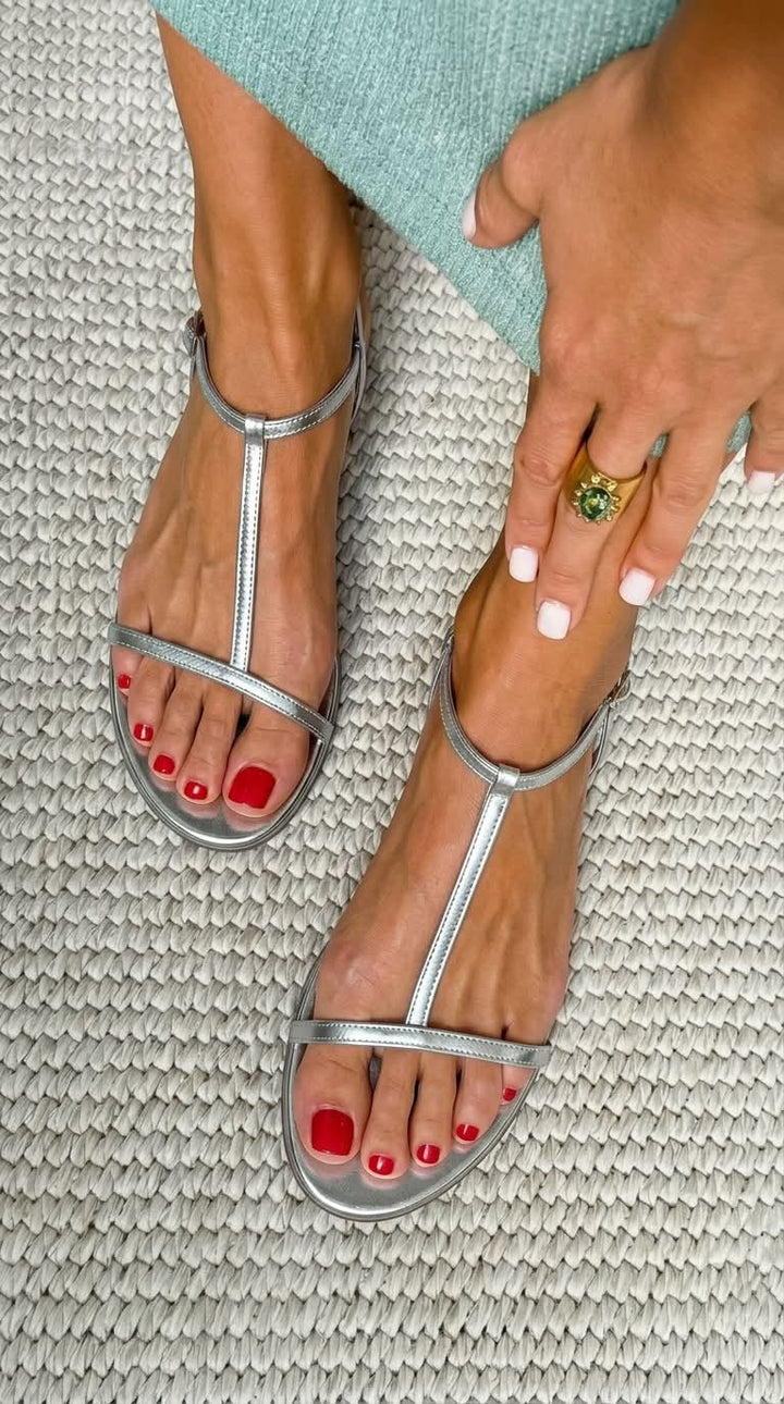 Mina - Golden Spring Sandals