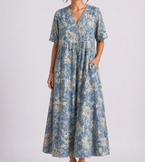 Tempest | Women's Floral V-Neck Short Sleeve Midi Dress