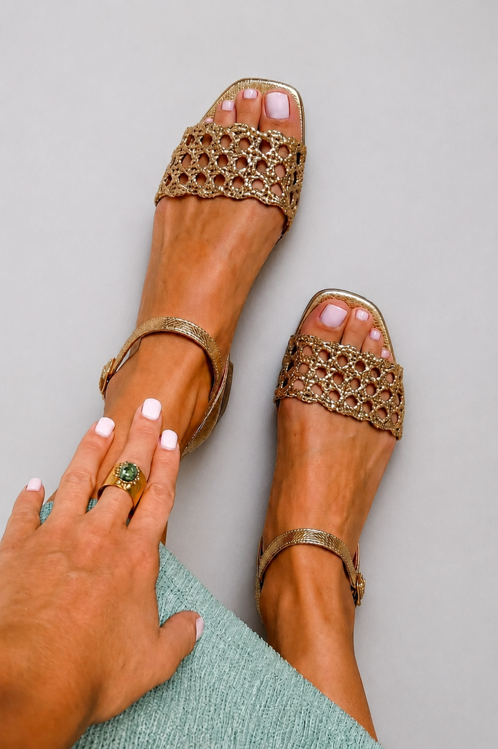 Camila - Golden Summer Enchantment Sandals