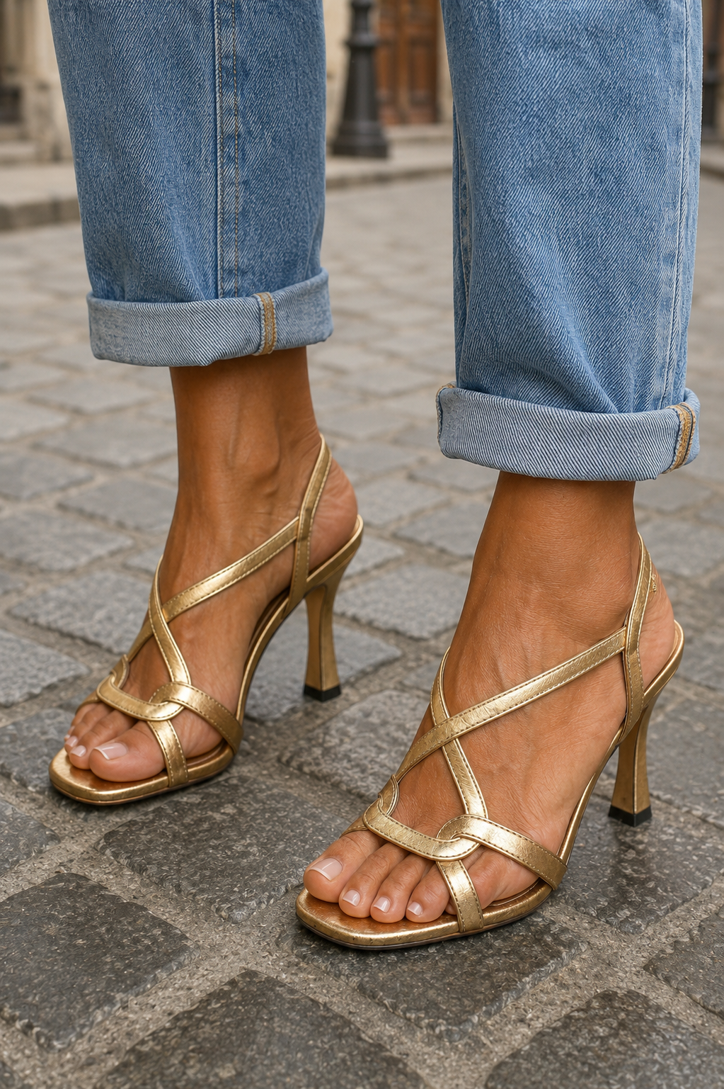 Cassie - Golden Summer Charm Sandals