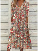 Janice | Elegant Summer Dress with Belly Cover