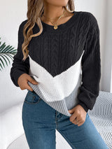 Flora | Chevron Stitch Pullover