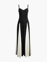 Paloma | Elegant Black-and-White Maxi Dress