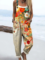 Lynn | Vintage Floral Jumpsuit for Women