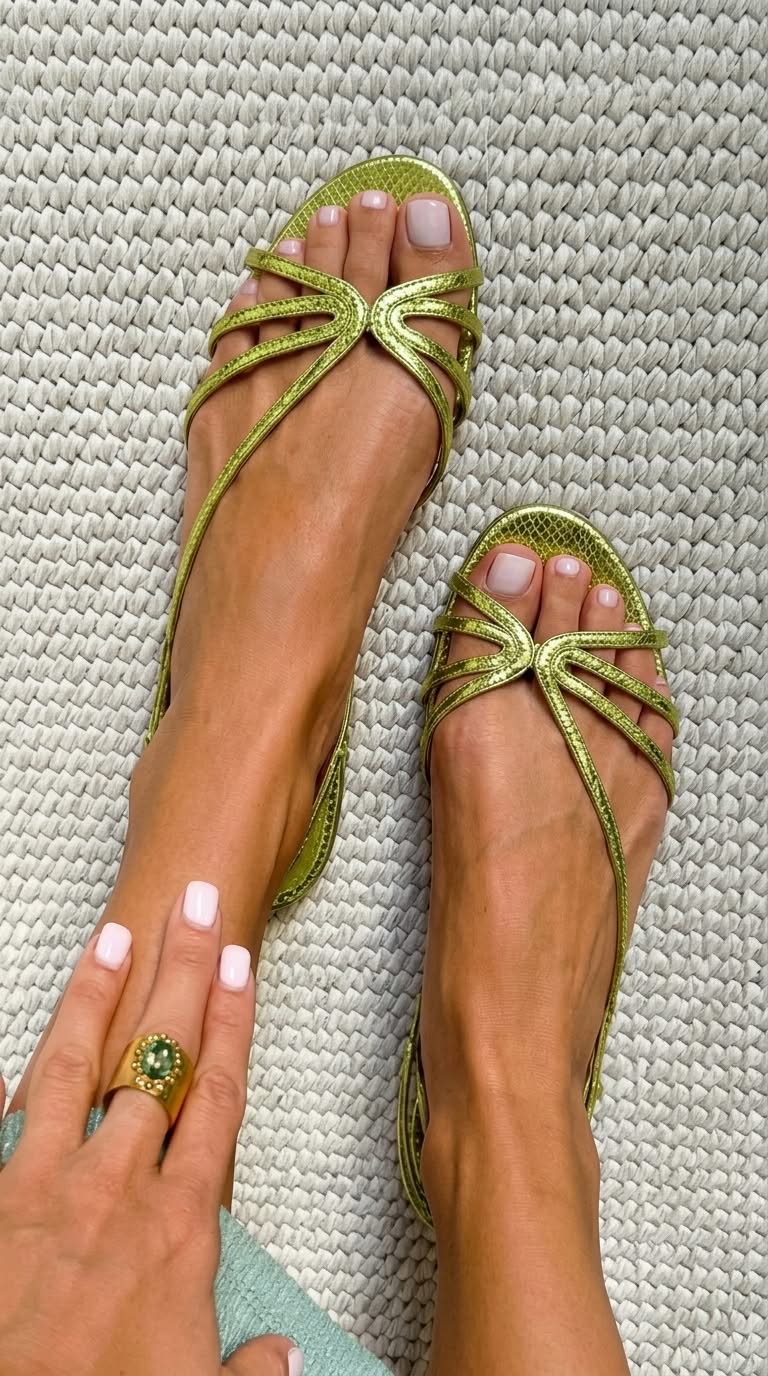 Sandra - Golden Summer Elegance Sandals
