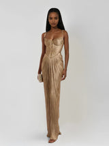 Cerys | Women's Corset Maxi Dress Wedding Guest Formal