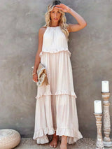 Courtney | Elegant Sleeveless Dress with Ruffles