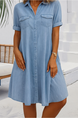 Jennifer | Lightweight Denim-look Dress