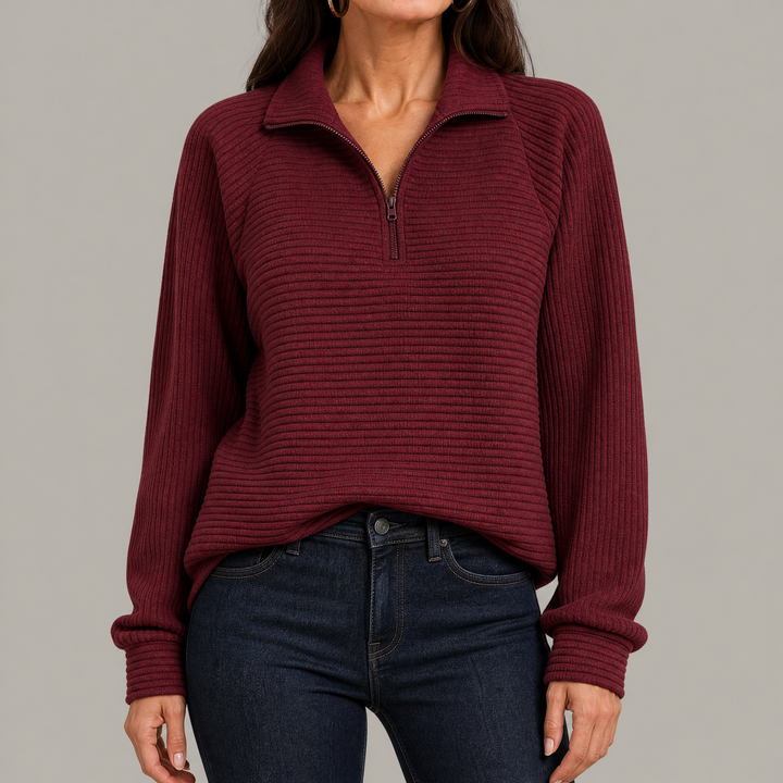 Evangeline — Maroon, vooraanzicht