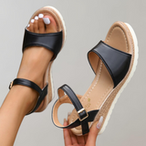 Roxanne | Women's Platform Wedge Ankle Strap Sandals